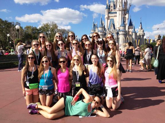 Dance team from Dallas at Disney World