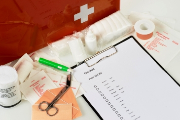 First Aid Kit with contents and checklist