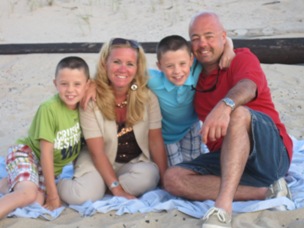 Holly and Bill Foglietta and their sons Austin and William