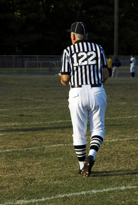 High school football referee