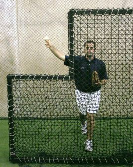 The most overqualified batting practice pitcher ever 