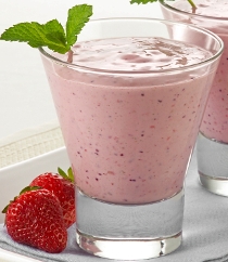 Strawberry fruit smoothie